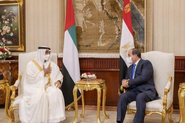 رایزنی ولیعهد ابوظبی با رئیس جمهوری مصر درباره سدالنهضه